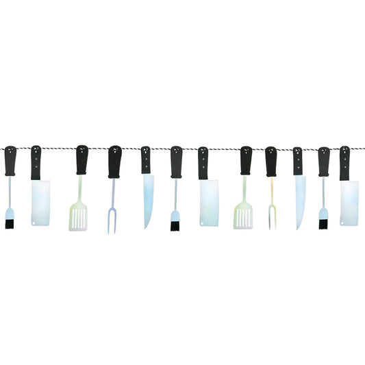 BBQ UTENSIL STRING BANNER