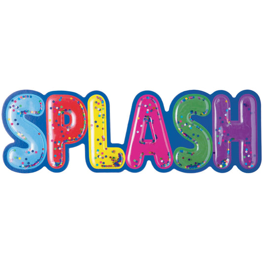 POOL PARTY CONFETTI SIGN: SPLASH