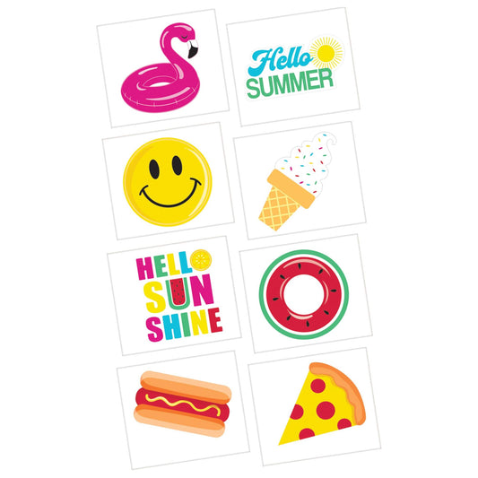 COOL POOL PARTY TATTOOS