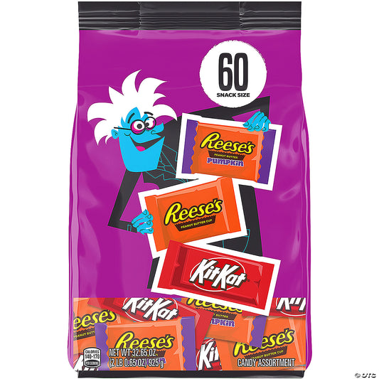 REESES & KIT KAT HW ASST CANDY 60CT