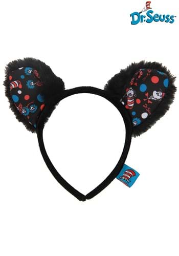 CAT IN THE HAT PATTERN EARS HEADBAND