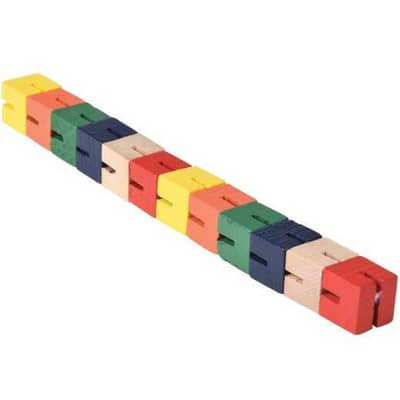 WOOD FIDDLE FIDGET PUZZLE