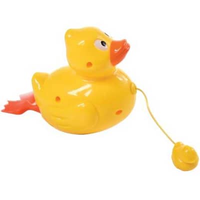 PULL STRING DUCK BATH TOY