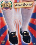 COLONIAL KNEE SOCKS WHITE