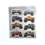 MONSTER JAM STICKER SHEET 8CT