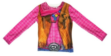 COWGIRL SUBLIM SHIRT CHILD LARGE