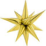 26" GOLD 3D STARBURST BALLOON