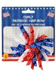 RWB CURLY HAIR BOW