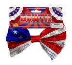 FLAG SEQUIN BOW TIE