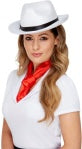 LADIES GANGSTER HAT WHITE