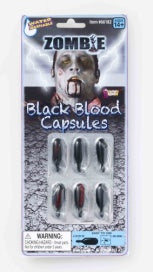 ZOMBIE BLACK BLOOD CAPSULES 6CT