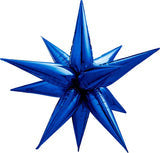 26" BLUE 3D STARBURST BALLOON