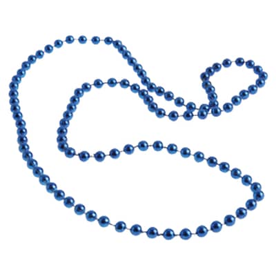 BLUE METALLIC BEADS 4PK