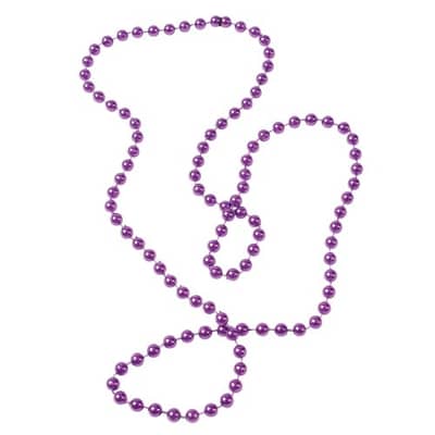 METALLIC PURPLE BEADS 4PK