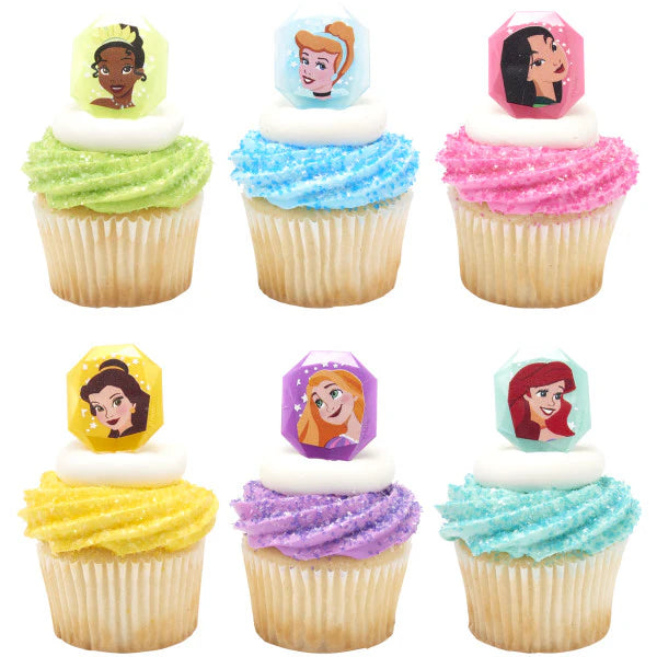 DISNEY PRINCESS CUPCAKE RINGS 12CT