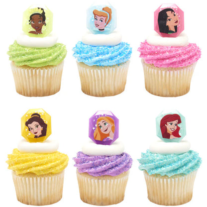 DISNEY PRINCESS CUPCAKE RINGS 12CT