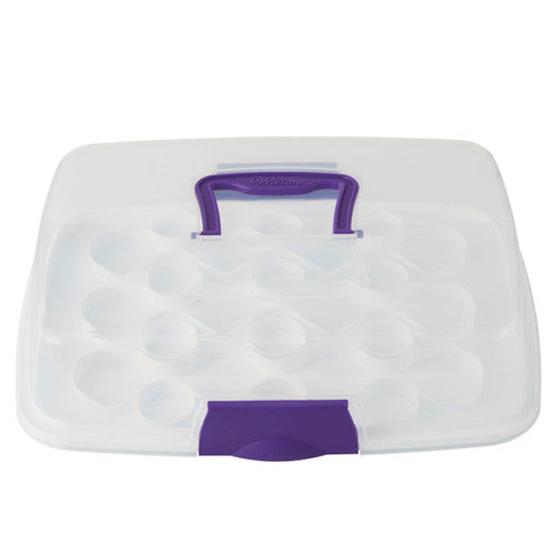 OBLONG CAKE CADDY W/ REVERSE BASE