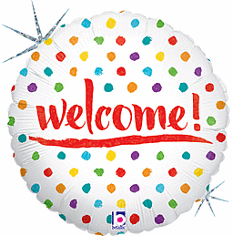 WELCOME DOT 18" MYLAR