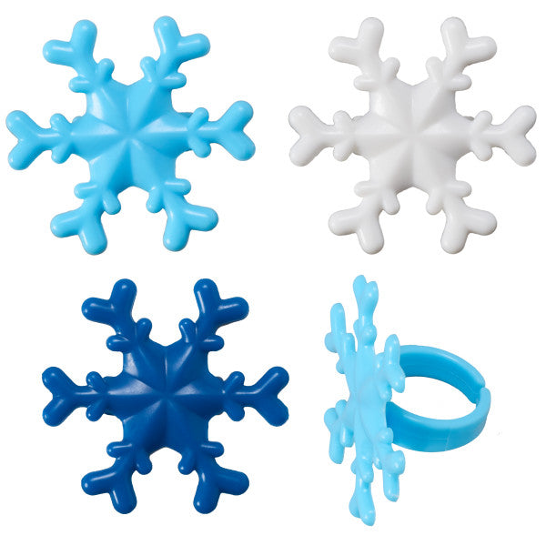 BLUE SNOWFLAKE RINGS