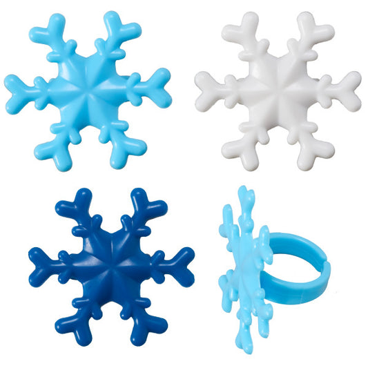 BLUE SNOWFLAKE RINGS