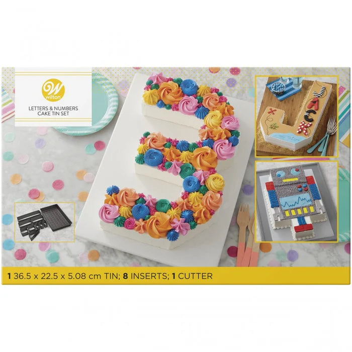LETTERS & NUMBERS CAKE PAN SET