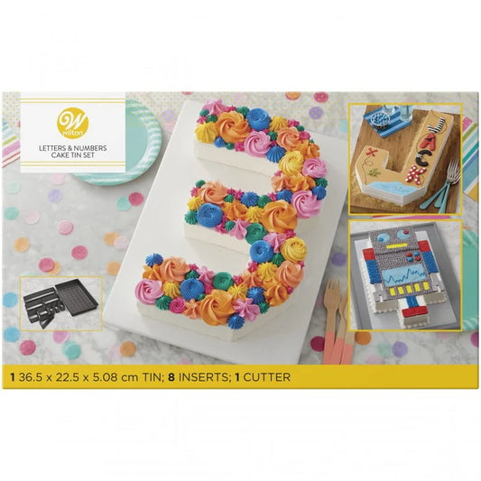 LETTERS & NUMBERS CAKE PAN SET