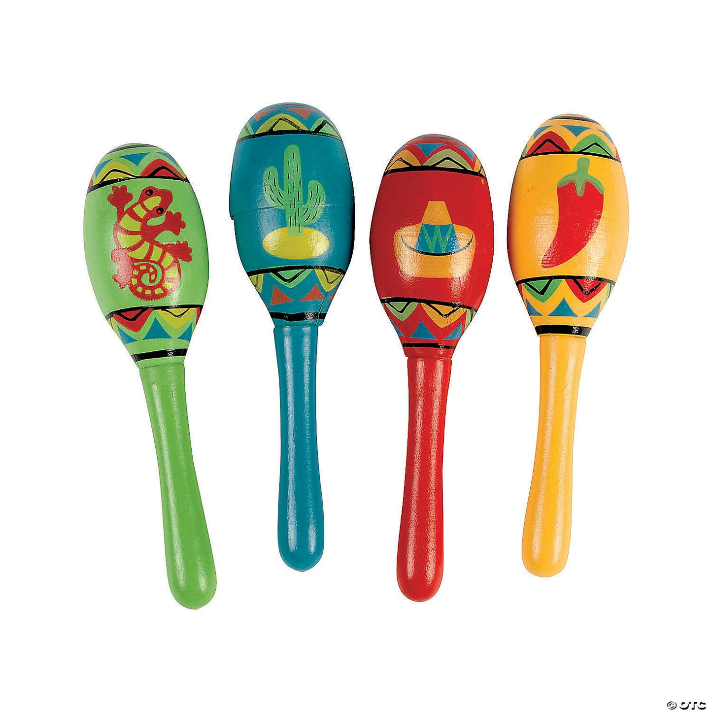 WOODEN FIESTA MARACAS
