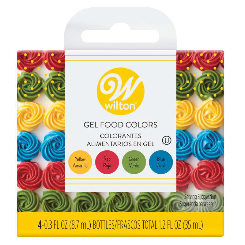 RYGB GEL FOOD COLOR SET 4CT