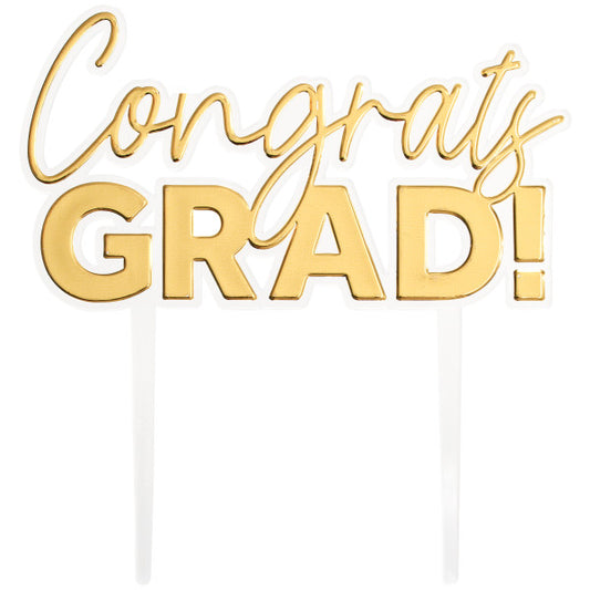 GOLD CONGRATS GRAD LAYON