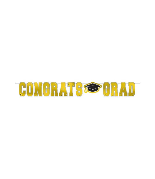 YELLOW GRAD FOIL BANNER
