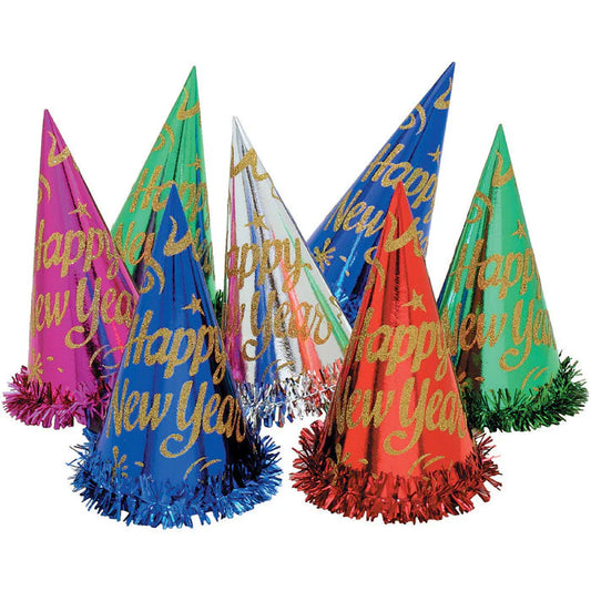 HAPPY NEW YEAR PARTY HAT ASST