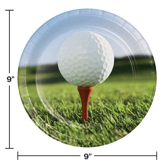 SPORTS FANATIC GOLF 9" PLATES