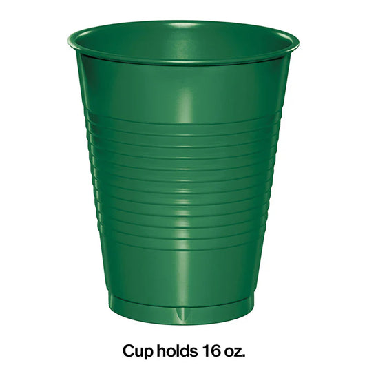 EMERALD GREEN 16OZ PL CUPS