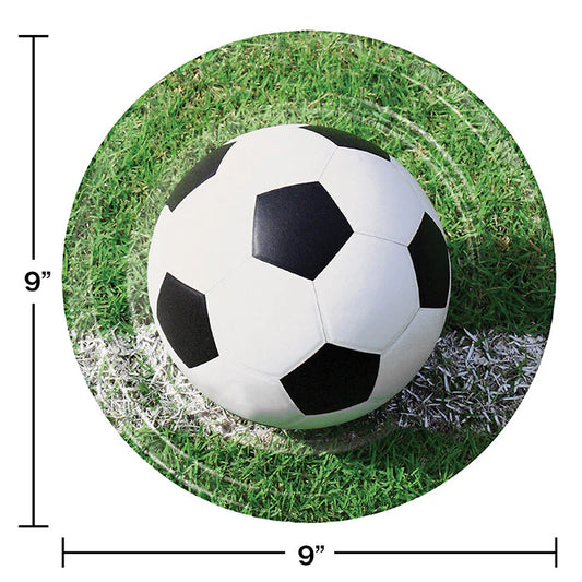 SPORTS FANATIC SOCCER 9" PPR PLATES