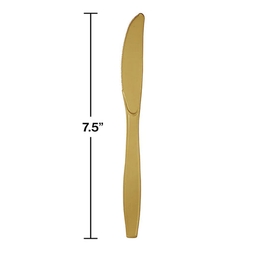 GLITTERING GOLD PL KNIVES 24CT