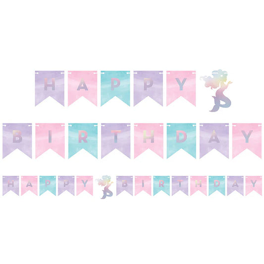 MERMAID SHINE IRID HBD BANNER