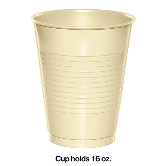 IVORY 16OZ PL CUPS 20CT