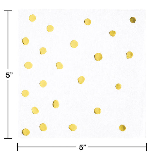 BN WHITE WITH GOLD DOTS