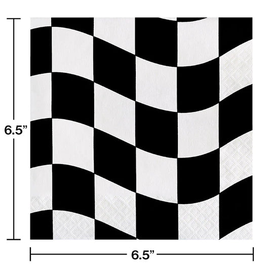 BLACK/WHITE CHECK LN