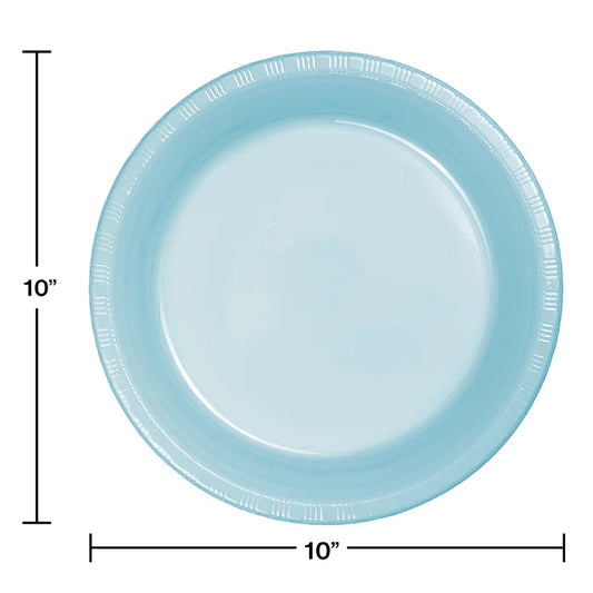 PASTEL BLUE 10" PL PLATE 20CT