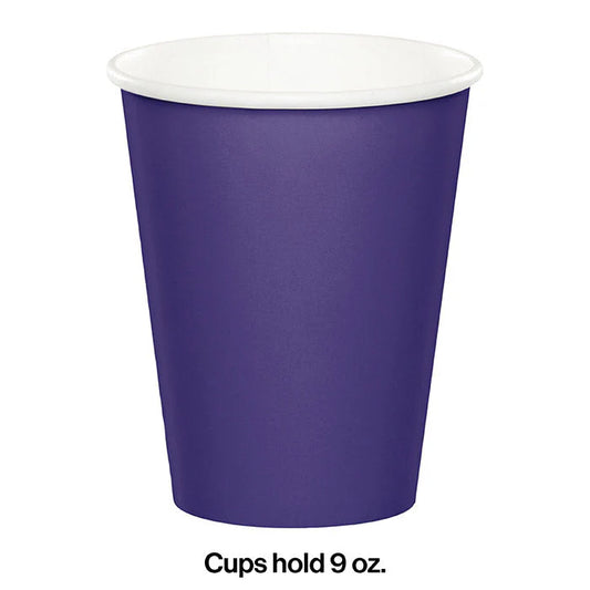 PURPLE 9OZ PPR CUPS 24CT