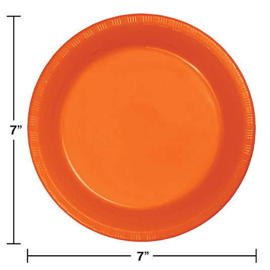 SUNKISSED ORANGE 7" PL PLATE 20CT