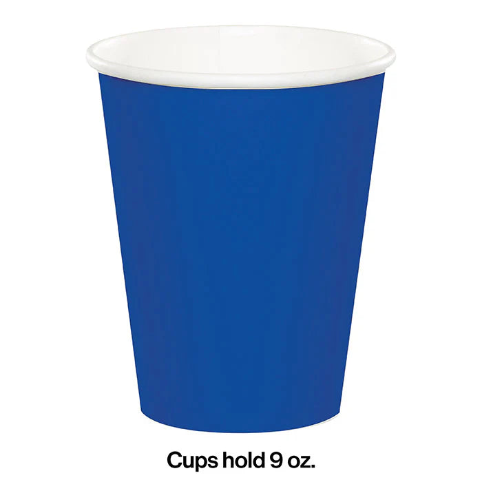 COBALT BLUE 9OZ PPR CUPS 24CT