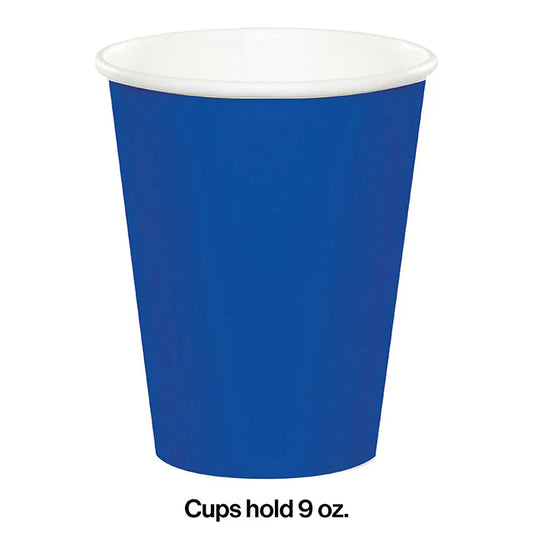 COBALT BLUE 9OZ PPR CUPS 24CT