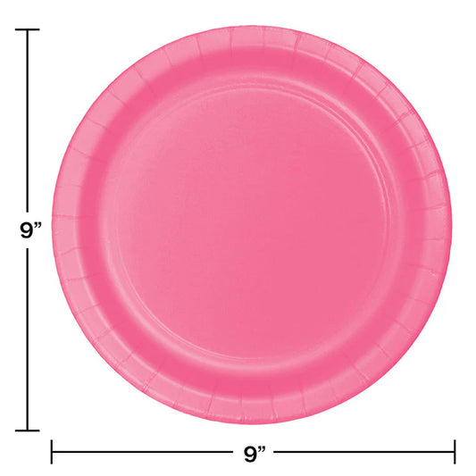 CANDY PINK 9" PPR PLATE 24CT