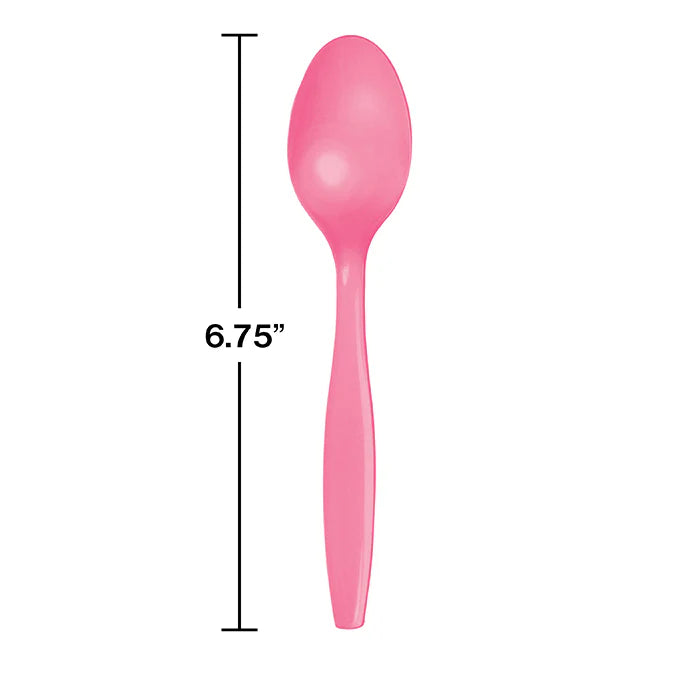 CANDY PINK SPOONS 24CT