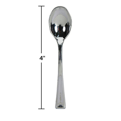 MINI SPOONS METALLIC SILVER