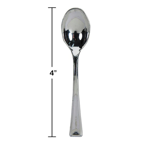 MINI SPOONS METALLIC SILVER