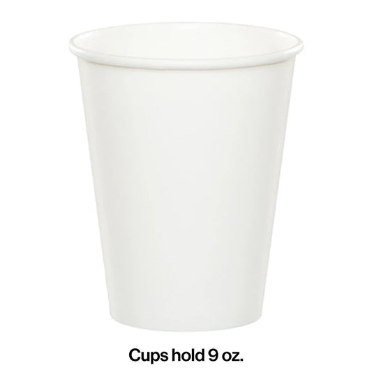 WHITE 9OZ PPR CUP 24CT