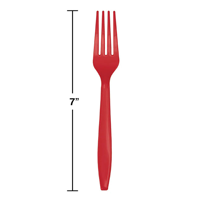 CLASSIC RED FORKS 24CT